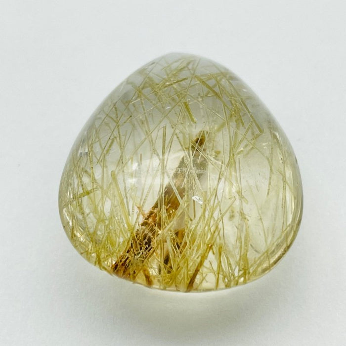 Unique Green Tourmaline In Clear Quartz Teardrop DIY Pendant Jewelry Making