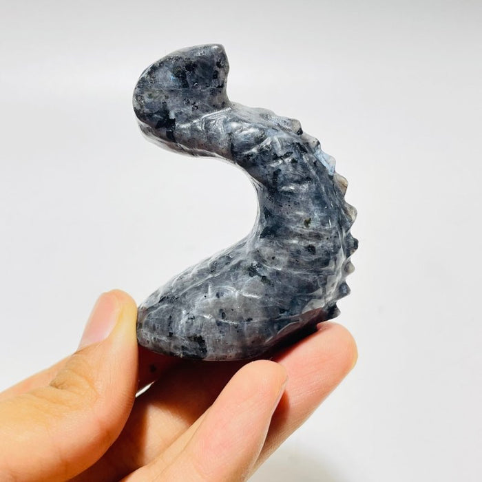 Unique Larvikite Stone Combination Dragon Carving Wholesale