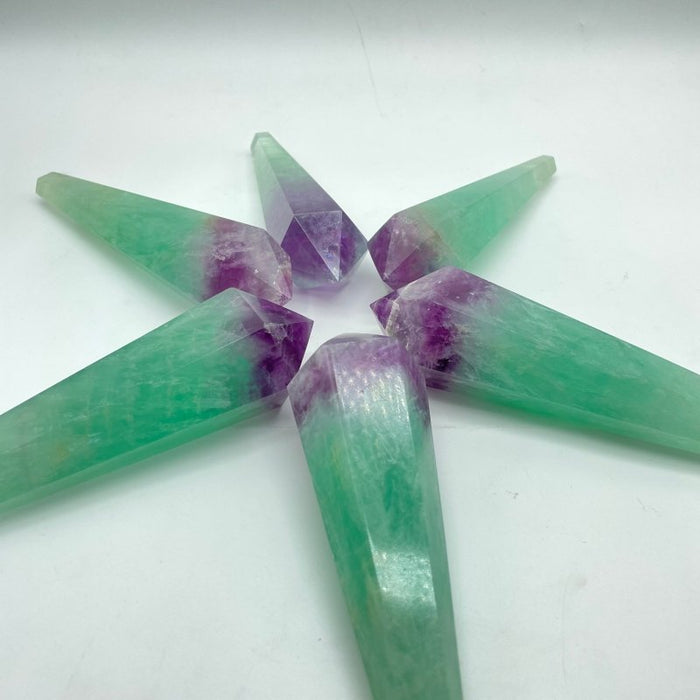 Watermelon Colourful Fluorite Point Magic Scepter Wand Wholesale