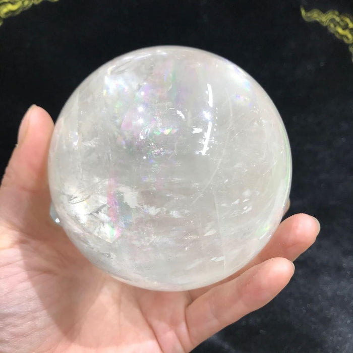 White Calcite Rainbow Sphere Ball Wholesale