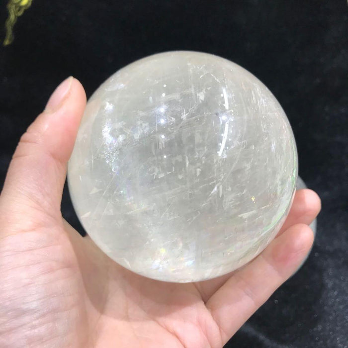 White Calcite Rainbow Sphere Ball Wholesale