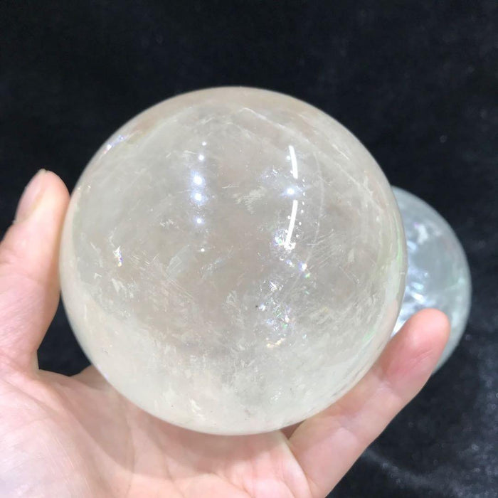 White Calcite Rainbow Sphere Ball Wholesale