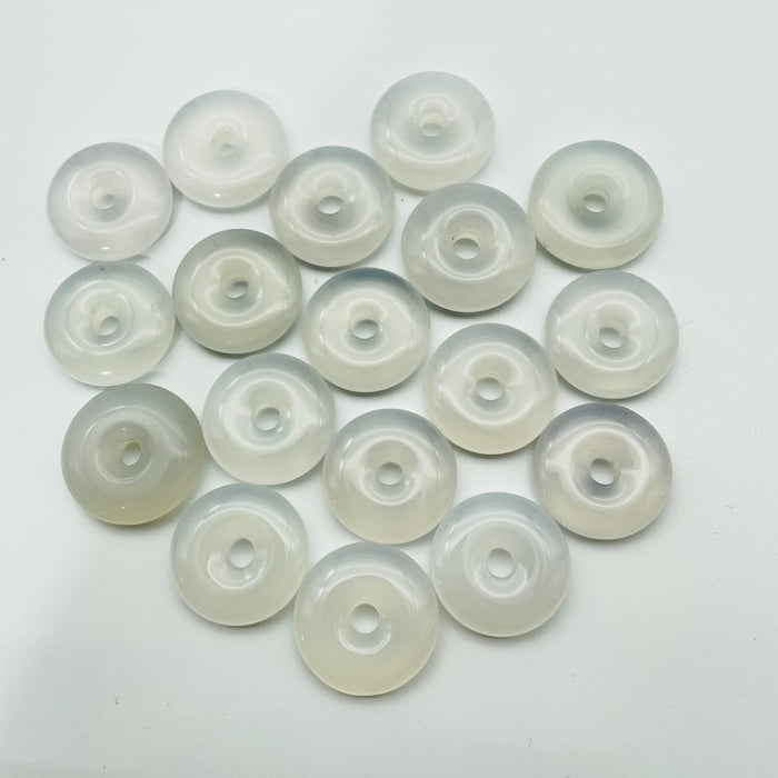 White Chalcedony Donuts Wholesale