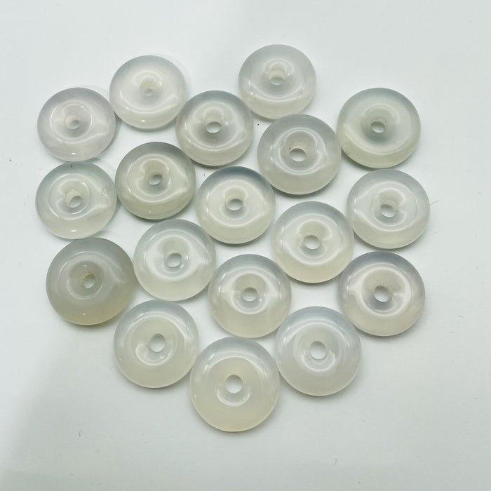 White Chalcedony Donuts Wholesale
