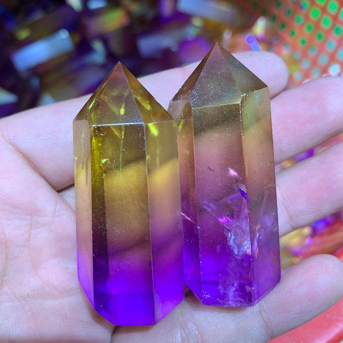 Wholesale Natural Clear Crystal Tower Angel Aura Quartz Crystal Point