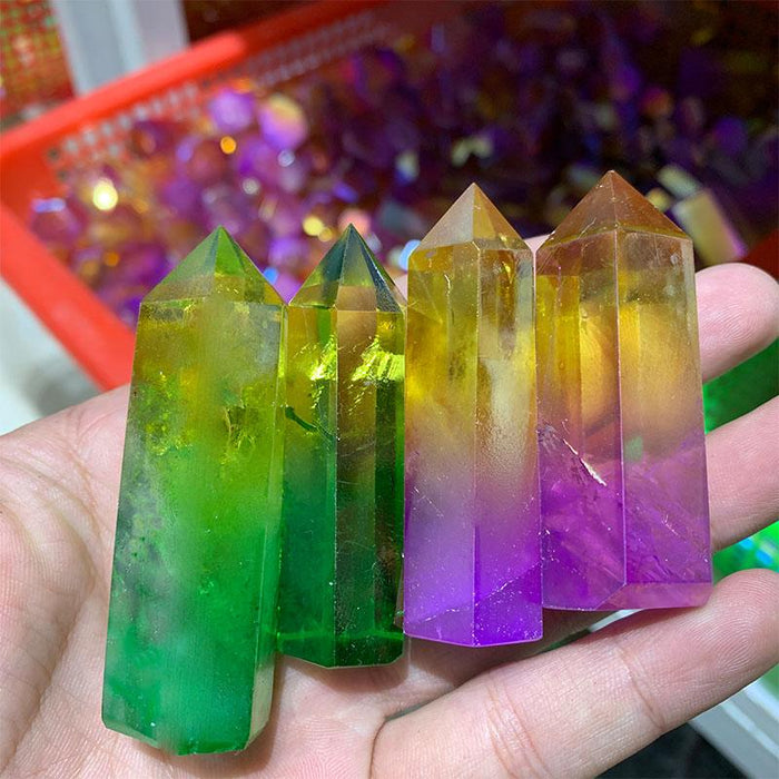 Wholesale Natural Clear Crystal Tower Angel Aura Quartz Crystal Point