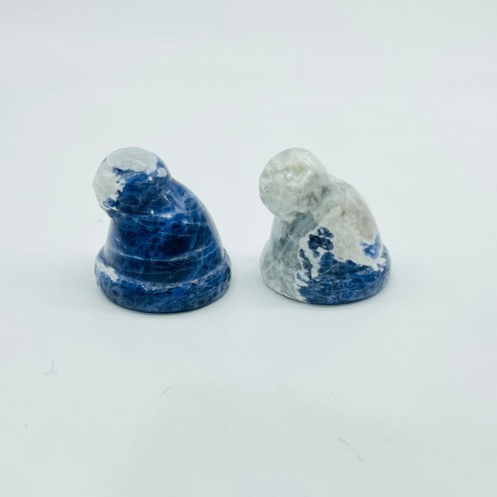 Winter Hat Cap Carving Wholesale Sodalite Howlite