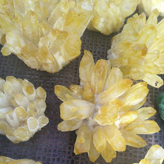 Yellow Aura Crystal Cluster Wholesale