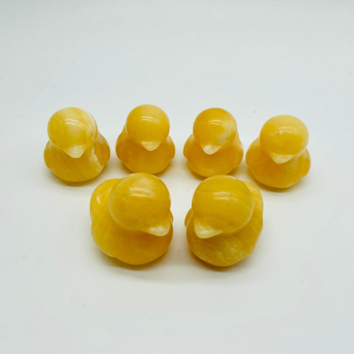 Yellow Calcite Duck Carving Wholesale