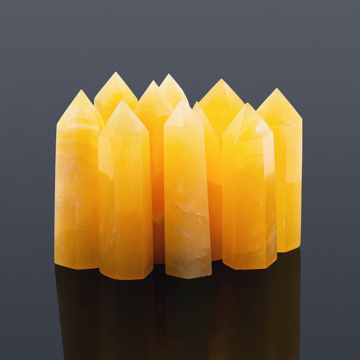 Yellow Calcite Tower Points Wholesale