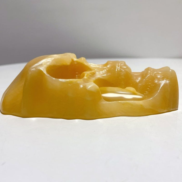 Yellow Calcite Skull Large Mask Carving Wholesale
