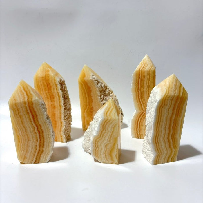 Yellow Calcite Tower Point Wholesale