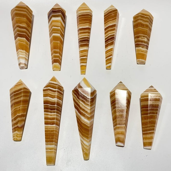 Yellow Calcite Wand Point Scepter Magic Wand Wholesale