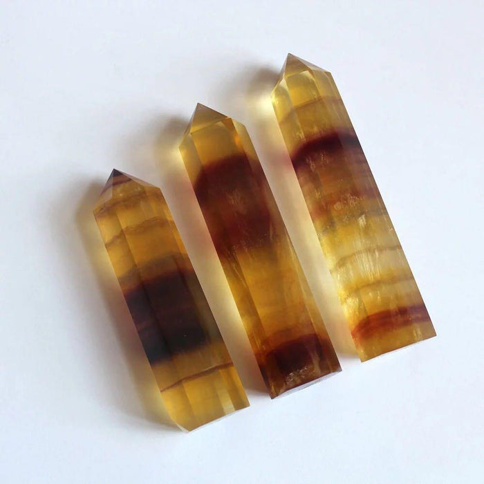 Yellow Fluorite Point Wholesale
