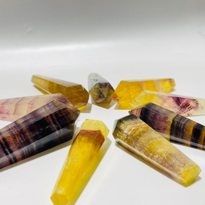 Yellow Fluorite Scepter Point Magic Wand Wholesale