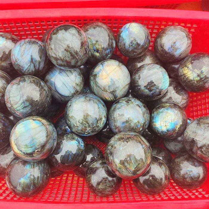 Yellow&Blue Labradorite Sphere Ball Wholesale