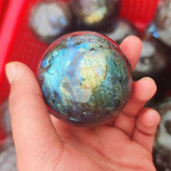 Yellow&Blue Labradorite Sphere Ball Wholesale