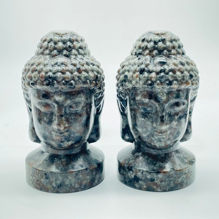 Yooperlite Buddha Head Carving Wholesale (UV Reactive)
