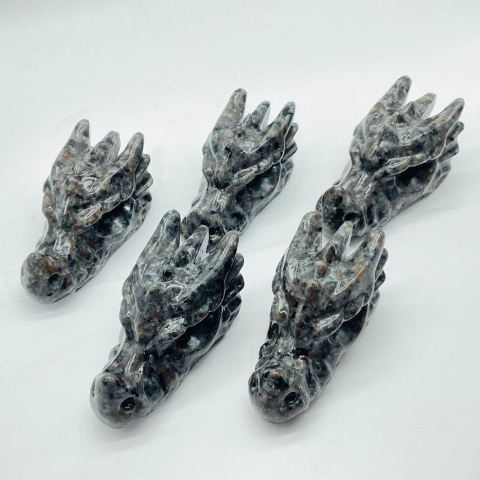 Yooperlite Dragon Head Carving Wholesale (UV Reactive)