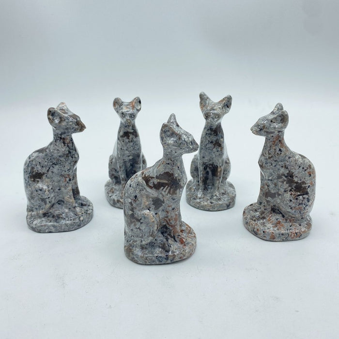 Yooperlite Stone Sphynx Hairless Cat Carving Animal Wholesale